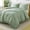 03 - Sage Green, variant on Grayish Blue Comforter Set King Size, 3 Pieces Boho Tassel Lightweight Bedding Comforter Sets, All Season Soft Fluffy Fringe Bed Set (104x90In Comforter & 2 Pillowcases)