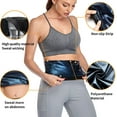 thumbnail image 5 of MISS MOLY Women Sauna Suit Waist Trainer Polymer Vest Body Slimming Workout Body Shaper, 5 of 6
