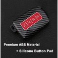 thumbnail image 3 of Key Fob Cover Compatible with Toyota Highlander Avalon Camry Corolla RAV4 2017-2024 4 Button Keychain Case Holder Protector,Red, 3 of 7
