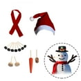 thumbnail image 3 of 60 X 60cm Christmas Snowman Decorating Making Kit Outdoor Fun Christmas Winter Holiday Party Snowman DIY Making Kit Decoration Gift Party Set Fun, 3 of 3