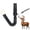 Black, variant on OADUKQ Deer Call, Adjustable Deer Call with Flexible Bellows, Hunting and Wildlife Observation Deer Calls, Black, 4.7 in