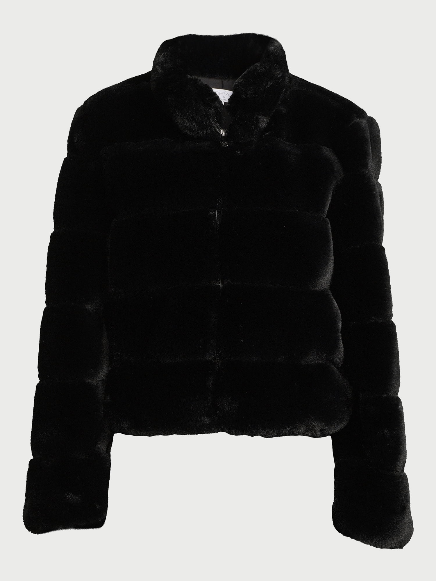 Sofia Jeans Women's Faux Fur Chubby Jacket, Sizes XXS-3XL
