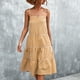 thumbnail image 4 of Vestidos Para Mujer Vestidos Casuales de Moda Sling Cintura Media Con Cuello en V Sin Mangas Vestido A Rayas Sin Tirantes Odeerbi  ODB156291, 4 of 7