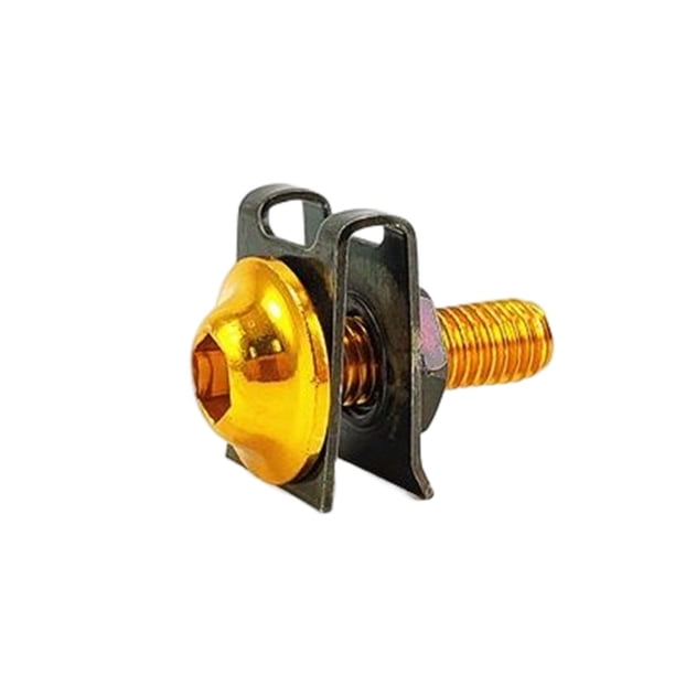 Kenally 20 piezas tornillo de cuerpo de motocicleta aleación de aluminio tornillos de motocicleta pernos reparación profesional accesorio de Accesorios para motos Oro Kenally VI018603-02