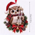 thumbnail image 3 of Christmas Cash Gift Cute Animal Ornament Christmas Tree Decorations, 2D Flat Christmas Money Holders for Cash, Multiple Hanging Clear Christmas Ornaments for Tree, Holiday(Owl), 3 of 6
