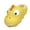 Yellow, variant on Dinosaur Slippers for Kids Winter 𝖢ozy House Shoes - Soft Plush Non-Slip Sole Boys Girls Toddler Indoor Outdoor Comfortable Footwear
