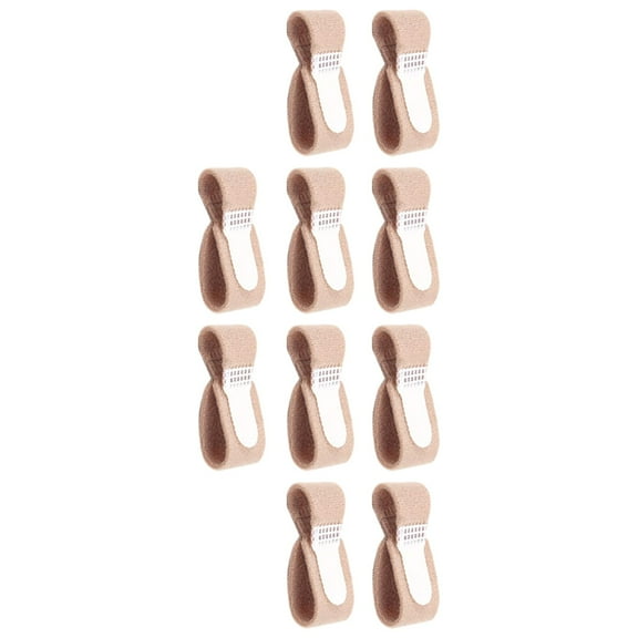 Wswqop 10 Pieces Finger Buddy Wraps Finger Support Sleeves for Jammed Fingers Effective 12.2x2.5cm