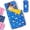 Blue Dinosaurs, variant on Primlect Nap Mat, 55" x 22", Portable Sleeping Bag with Removable Pillow, Easy to Roll & Store, Black