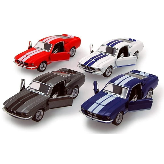 1967 Ford Shelby Mustang GT500 1:38 Scale 5" Die Cast Metal Model Toy Muscle Car (Blue)