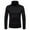 Black, variant on YYDGH Sweatshirt for Men Slim Fit Turtleneck Casual T Shirts Lightweight Basic Solid Color Cotton Pullovers Long Sleeve Baselayer