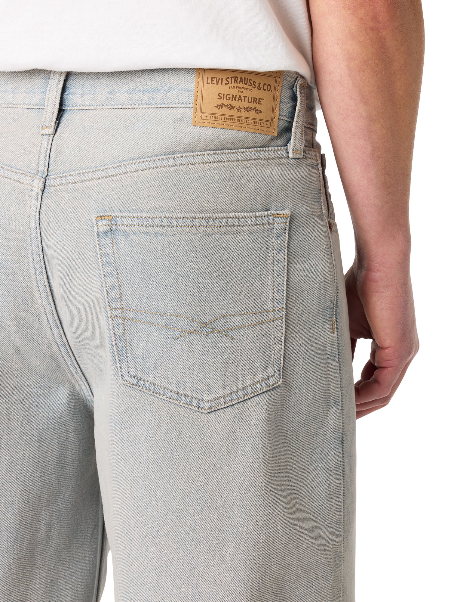 Levi Strauss Signature™ Men's and Big and Tall Loose Denim Shorts, 12" Inseam