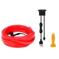 thumbnail image 2 of Riwesomey Tira de luces LED de plástico para automóviles, 5V, resistente al agua, 5M, interfaz USB colorida, lámpara de ambiente decorativa para Bombillas para automóviles Rosado, 2 of 6