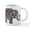 White, variant on CafePress - Colorful Paisley Elephant - 11 oz Ceramic Mug - Novelty Coffee Tea Cup