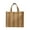dark brown, variant on 2023 New Casual Handbag Canvas Fashion Tote Bag Shopping Shoulder Bag Purse Striped Bag for Women Girl Large Capcity Bag