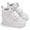 White, variant on Zecgelong Spring And Summer Children Baby Toddler Shoes Boys And Girls Floor Sports Shoes Flat Bottom Breathable Light High Top Solid Color Gender-neutral baby sneakers unisex Size 0-6 Months
