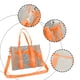 thumbnail image 5 of Bolso de mano: Nuevo bolso de mujer transparente, sin olor, de un hombro, bolso cruzado, naranja, 5 of 6
