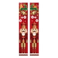 thumbnail image 6 of Creative Nutcracker Door Couplet Christmas Decoration for Front Door,Xmas Welcome Hanging Snowman Banners for Door Porch Garden Xmas Festival Holiday Decorations, 6 of 6