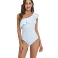 thumbnail image 4 of Vedolay Girls Swimsuit Vintage One Piece Swimdress Tummy Control Shaping Swimsuit Bathing Suit,White L, 4 of 5
