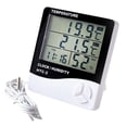 thumbnail image 1 of Termómetro higrómetro digital, monitor de temperatura interior y exterior, 1 of 6