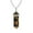 Tiger eye, variant on 1 PCS Natural Stone Hexagonal Crystal Pendant Necklace Multiccolor Sweater Chain-White crystal