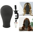 thumbnail image 2 of Canvas Block Head Head Bun extension Making Black, 2 of 6