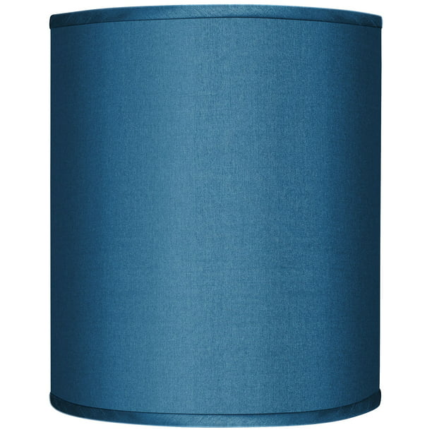 Possini Euro Design Drum Lamp Shade, Small Dark Blue Lamp Shades