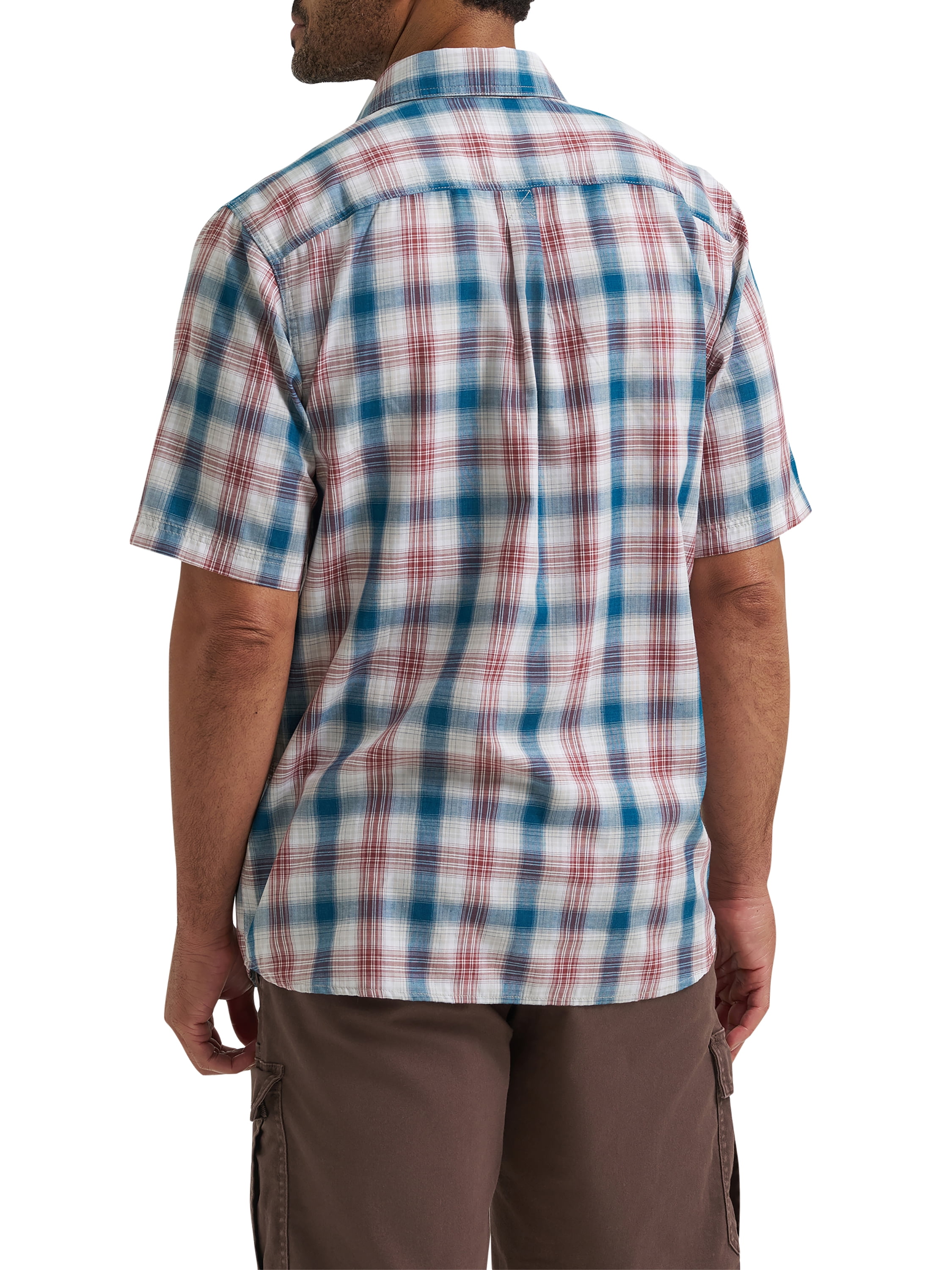 Wrangler® Men's Relaxed Stretch Poplin Shirt, Sizes S-5XL
