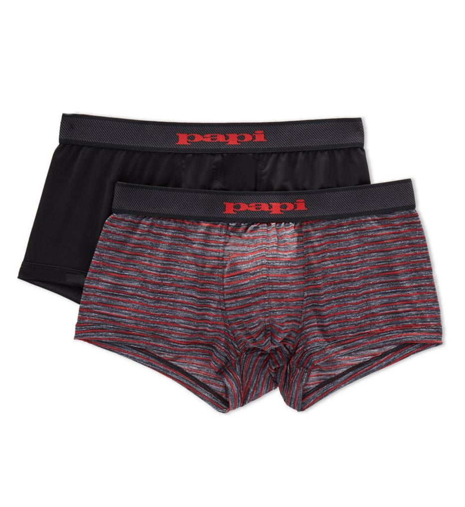 papi Men's Papi 626183 Cool 2 Brazilian Trunks 2 Pack