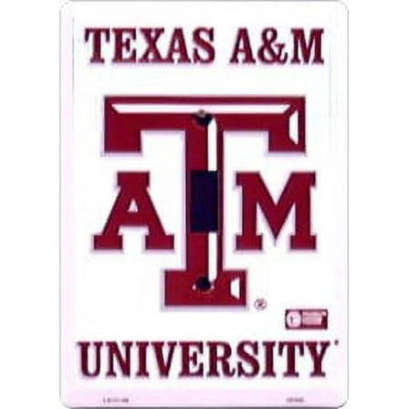 Texas A & M Metal Light Switch Plate