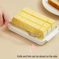 thumbnail image 4 of Butter Cutter Box, Plastic Butter Dish with Lid Butter Slicer Cutter Rectangular Butter Container Kitchen Baking Tool, Butter Cutter Slicer and Dish,Butter Keeper with Cutter for Easy Cutting, 4 of 9
