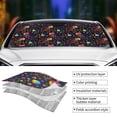 thumbnail image 5 of Disketp Windshield Sun Shade, Car Sun Shade For Front Window Rainbow Jellyfishes Sunshades Sun Visor Protector Blocks Uv Rays Foldable, 5 of 9
