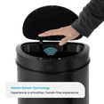 thumbnail image 3 of Home Zone Living 16 gal Automatic Trash Can with Motion Sensor, Black, 3 of 8