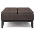 thumbnail image 4 of Simpli Home Dover 36 inch Wide Square Coffee Table with Lift Top and Storage, Distressed Brown, 4 of 5