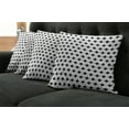 thumbnail image 5 of Ambesonne Abstract Throw Pillow Cover 4 Pack, Curve Shape Vertical Lines, 16", White and Black, 5 of 5