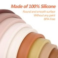 thumbnail image 2 of Bessentials Silicone Stacking Rainbow Silicone Baby Stacking Toys Juguetes preescolares Boho Baby Toys Juguetes apilables y juguetes para la dentición 10 Pacs Baby Toys Rainbow Stacker para niños y be, 2 of 5
