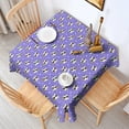 thumbnail image 2 of Purple Cartoon Cat Unicorn Pattern Square Tablecloth,Waterproof Square Table Cover,Wipeable Spillproof Washable Table Cover for Home Kitchen Party Decor 42"X42"(107x107cm), 2 of 6