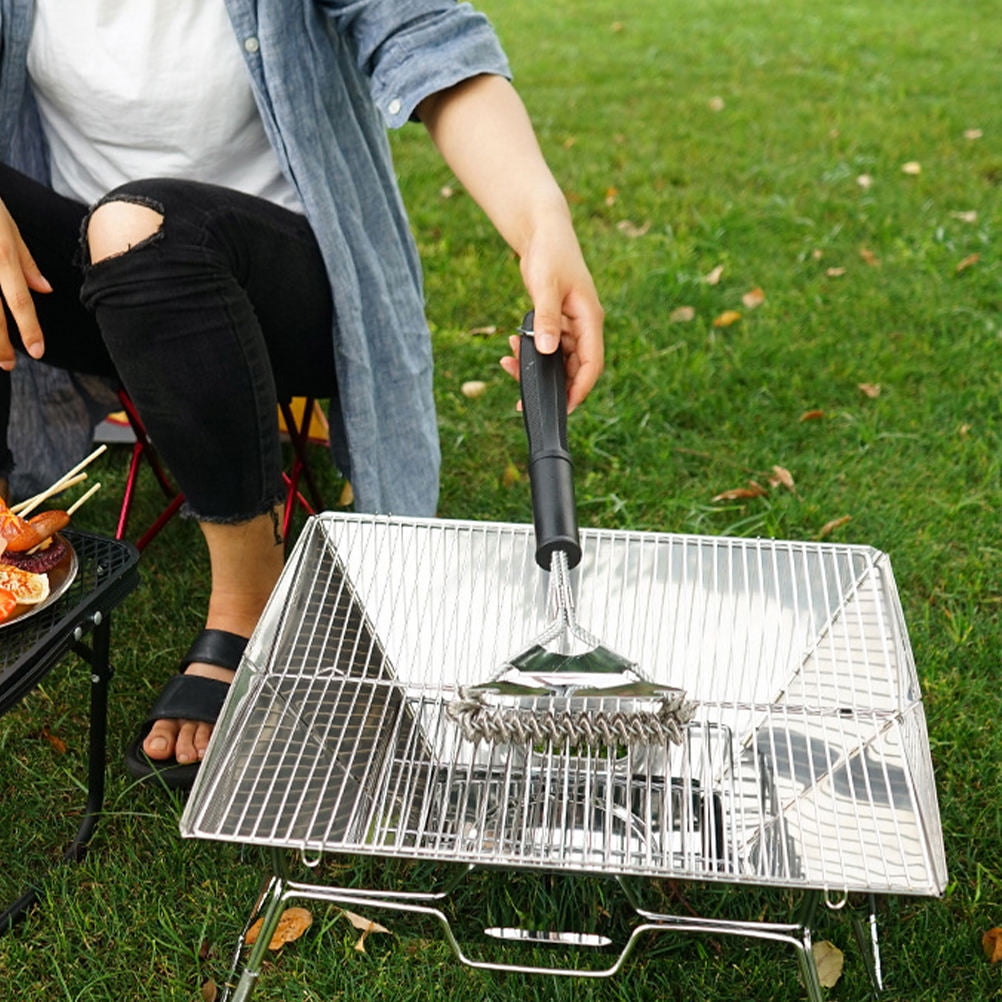Supvox Grill Clean Brush Barbecue Cleaning Brush Outdoor BBQ Assorted Color 1Set
