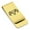 Gold, variant on Stainless Steel Geometric Polygon Ram Animal Classic Slim Money Clip Credit Card Holder