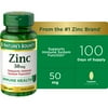 Nature’s Bounty Zinc 50 mg Caplets, Immune Support, Dietary Supplement, Non-GMO, Gluten-Free, 100 Count