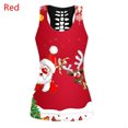 thumbnail image 2 of Tiqkatyck Sleeveless Tops for Women Tank Christmas Backless Top Casual Women Sleeveless O Neck Snowman Print Vest, Christma Shirts for Women Red XL, 2 of 4