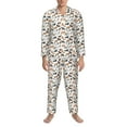 thumbnail image 3 of Fotbe Horse Pijama de Hombre con Estampado de Manga Larga, Conjunto de 2 Piezas, Ropa de Dormir Suave y Cómoda con Bolsillos-Medium, 3 of 7