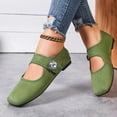 thumbnail image 7 of Ballet Flats for Women Square Toe Mary Jane Shoes Comfortable Dressy Flats Casual Office Shoes Solid Color Soft Soled Flat Shoes, 7 of 7