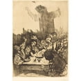 thumbnail image 2 of Alphonse Legros 18x24 Black Ornate Framed Double Matted Museum Art Print Titled: Shadow (Ombre), 2 of 5