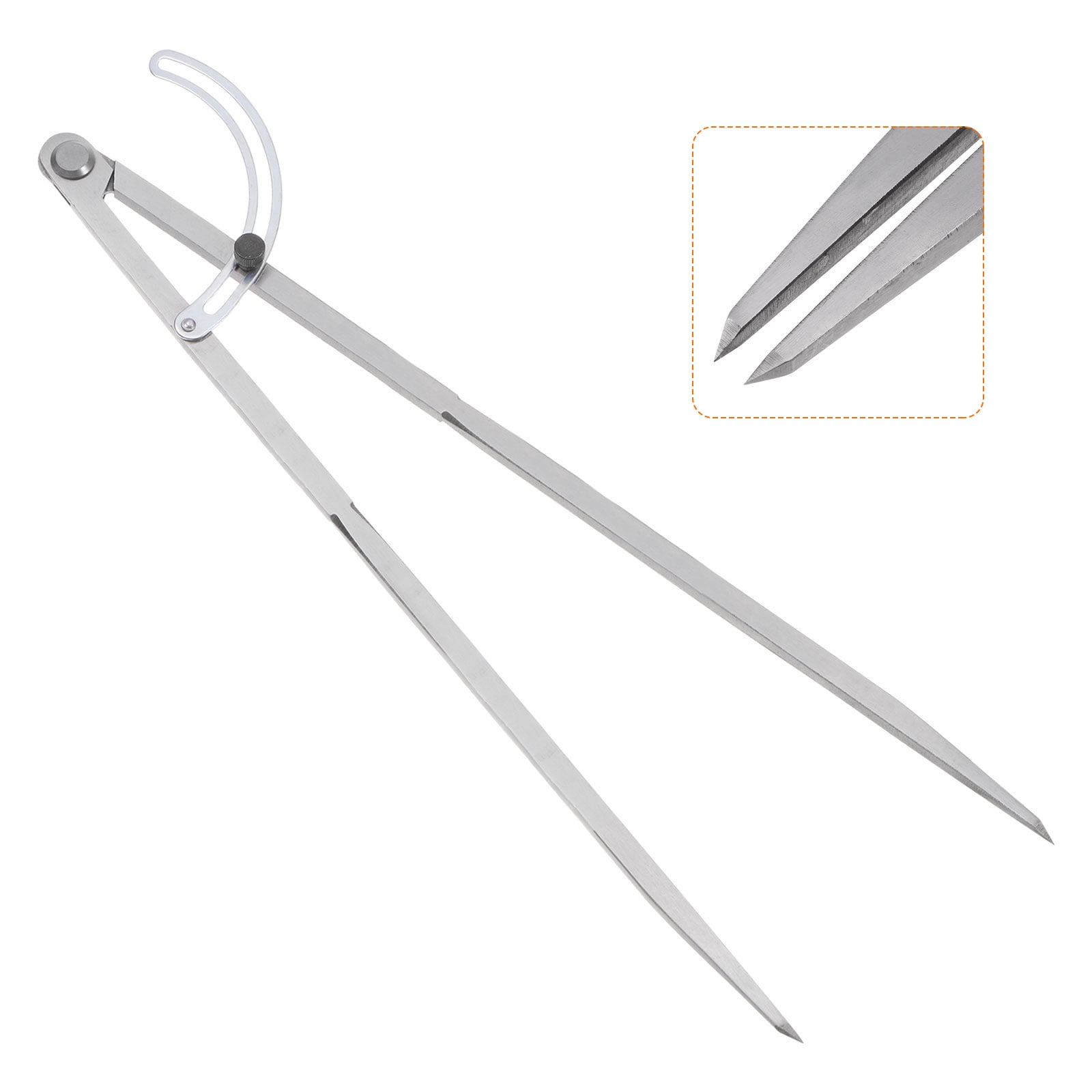 Uxcell Wing Divider Compass 16 Inch 400mm Adjustable Lockable Compass for Geometry Drawing