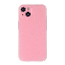 Dteck for iPhone 13 6.1 Inch Ice Crystal Glitter Jelly Soft Pure Color Case, High Quality TPU Camera Protection Anti-scratch Protective Cover Case for iPhone 13, Pink
