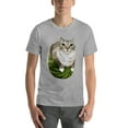 thumbnail image 3 of Cute Cat & Watermelon Print T-shirt Playful Summer Style, 3 of 9