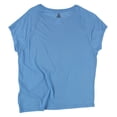 thumbnail image 2 of Reebok T-Shirt de Base à Rayures pour Femmes, Bleu, Petit, 2 of 2
