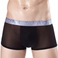 thumbnail image 1 of PEASKJP Mens Comfy Trunk Moisture Wicking Performance Boxer Briefs for Men,Black XXL, 1 of 2