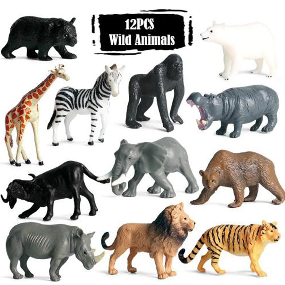 WONDERFUL Animal Action Figures Model Toy Set Realistic Farm Animals Wild  Animals Educational Learn Cognitive Toys 