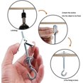 thumbnail image 1 of ShenMo 12 Pcs Hanging Flag Clips Display Pole Hanging Accessories Picture Pins Ceiling Hooks Orchid Hooks, 1 of 5